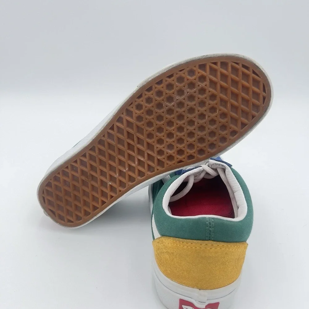 Vans Old Skool Yacht Club Blue Green Yellow Men's 5.5 Women's 7 Sneakers